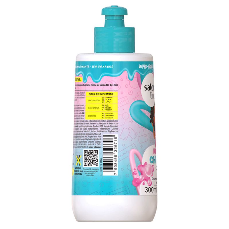Creme para Pentear Infantil Salon Line SOS Cachos Chiclete 300ml 4