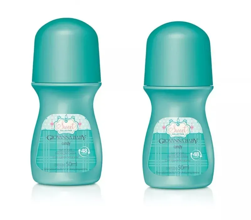 Kit Desodorante Roll-On Giovanna Baby Candy 2 Unidades 50ml 1