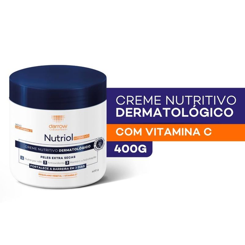 Creme Hidratante Corporal Nutriol Intensivo Pele Extra Seca 400g 2