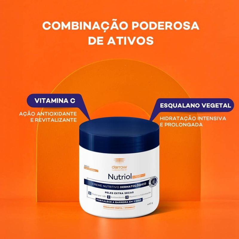 Creme Hidratante Corporal Nutriol Intensivo Pele Extra Seca 400g 4