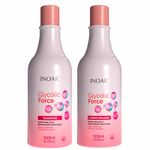 Kit Shampoo e Condicionador Inoar Glycolic Force Ácido Glicólico 500ml 1