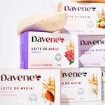 Sabonete em Barra Vegetal Leite de Aveia e Macadâmia 90g Davene 4