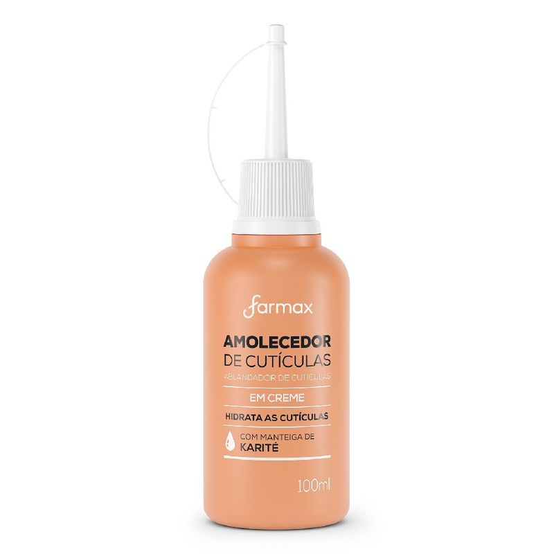 Creme Amolecedor de Cutículas Hidratante 100ml Farmax 1