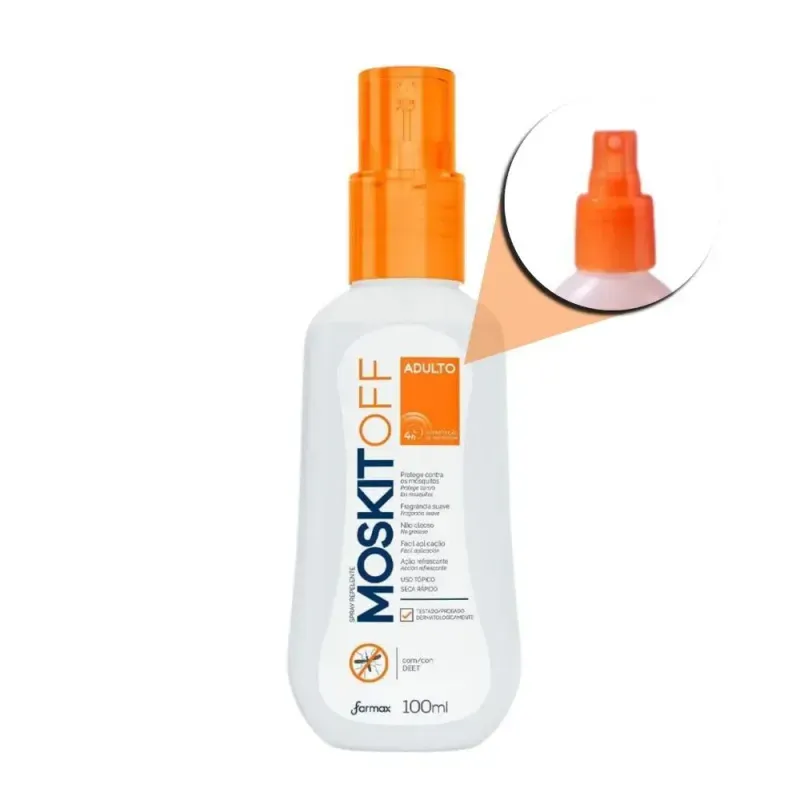 Repelente Spray Adulto Moskitoff DEET 100ml Farmax 1