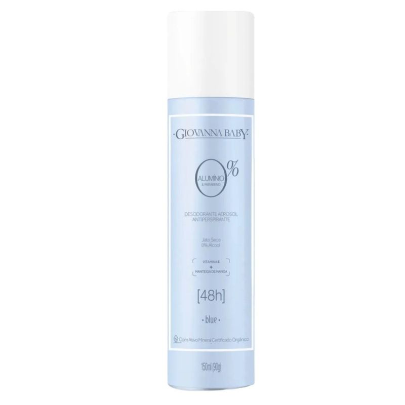 Desodorante Aerosol Giovanna Baby Blue 0% Alumínio 150ml 1