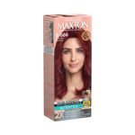 Coloração Permanente Maxton 6.666 Vermelho Morango Intenso 50g Kit Reveladora 20 Vol 1