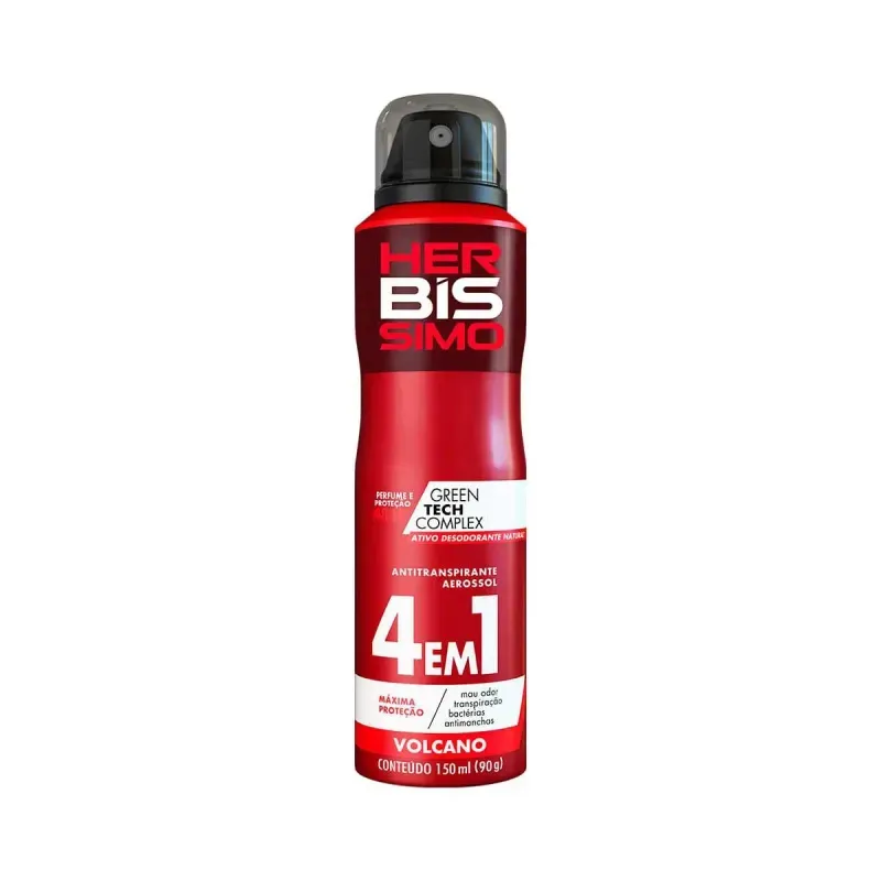 Desodorante Antitranspirante Aerossol Herbíssimo Volcano 4 em 1 90g 1