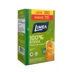 Adoçante em Pó 100% Stevia 50g 100 Sachês Linea 1