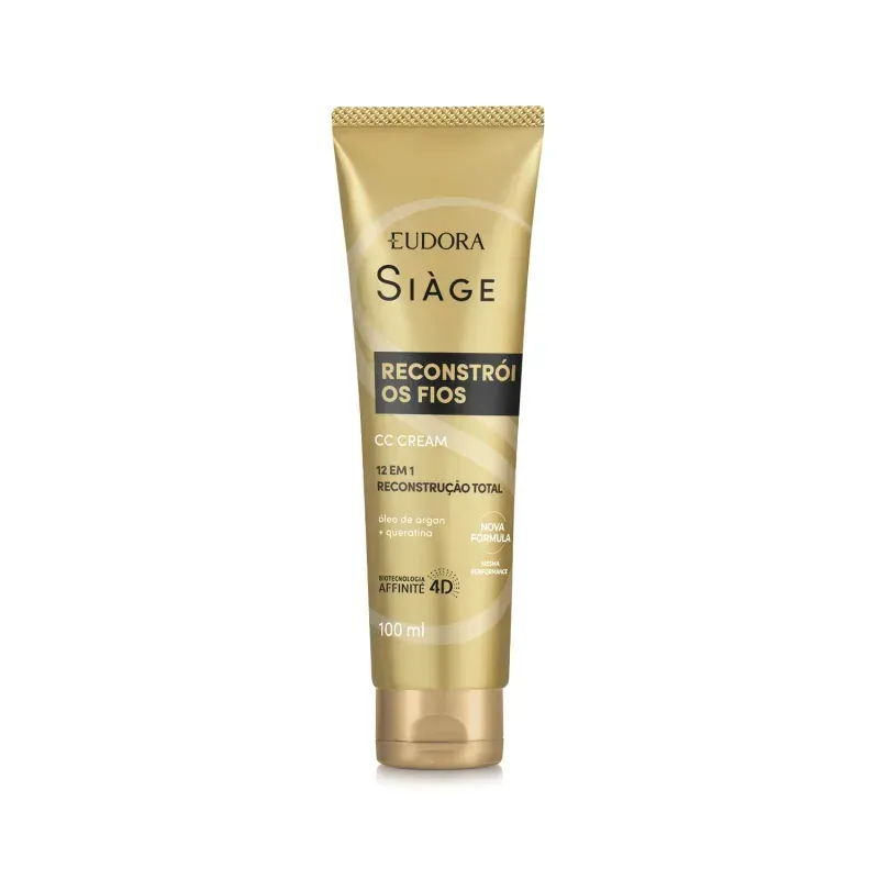CC Cream Finalizador Siàge Reconstrói os Fios 12 em 1 100ml Eudora 1