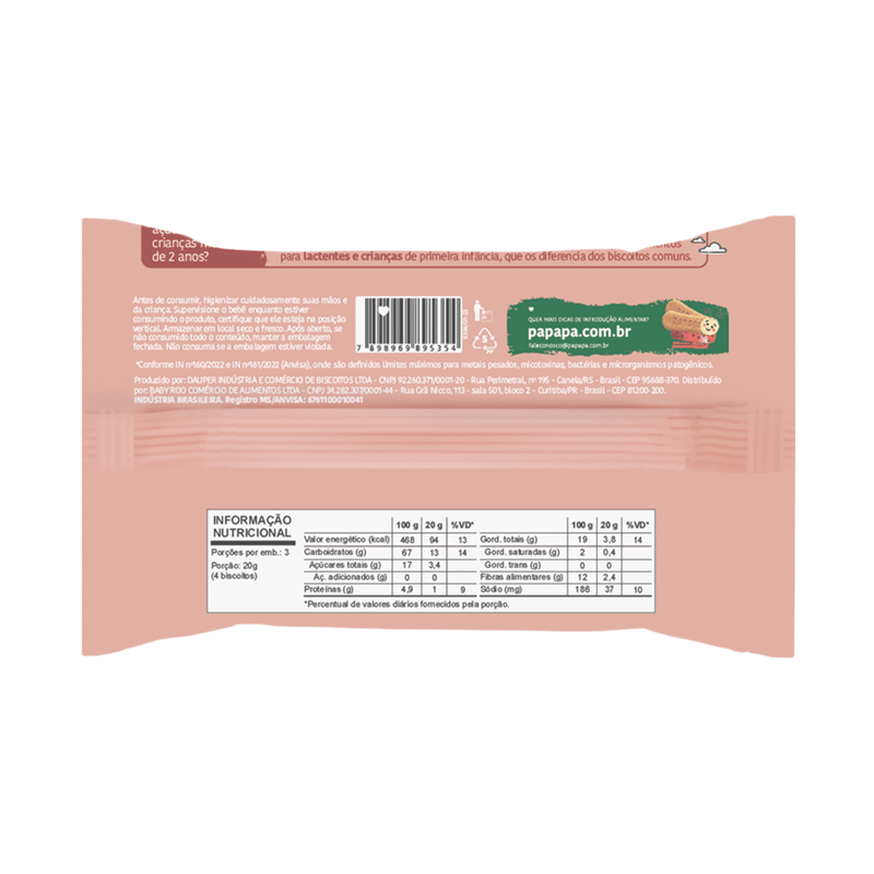 Biscoito Infantil Maçã e Canela 60g Papapá 2