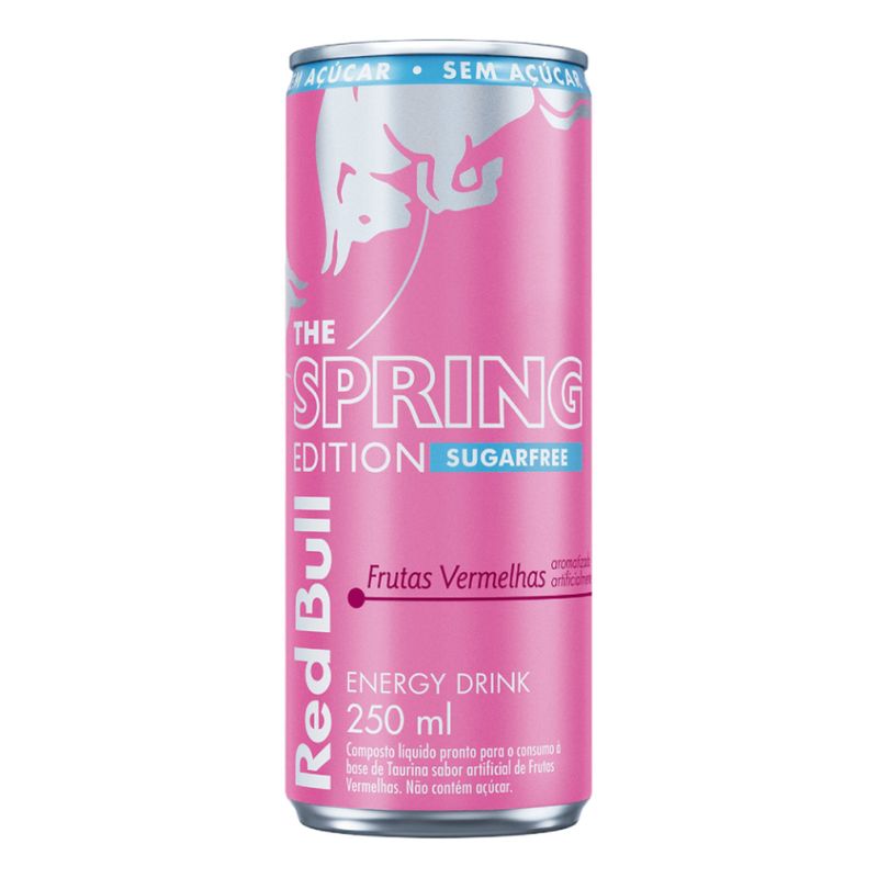 Energético Red Bull Spring Edition Frutas Vermelhas Zero 250ml 1