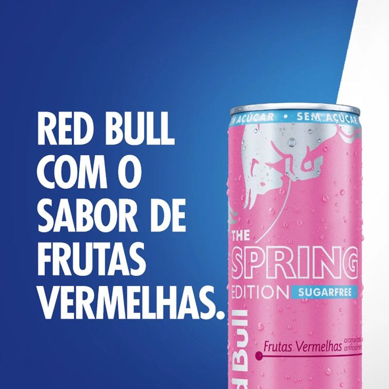 Energético Red Bull Spring Edition Frutas Vermelhas Zero 250ml 2