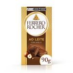 Chocolate ao Leite com Avelã Tablete 90g Ferrero Rocher 1