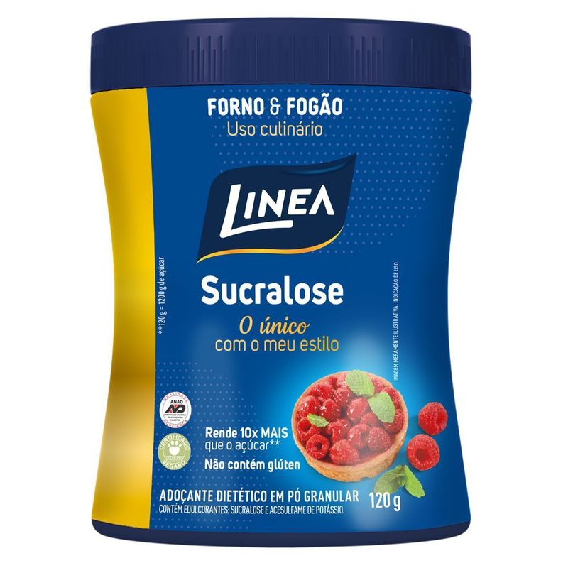 Adoçante Culinário Sucralose Forno e Fogão 120g Linea 1