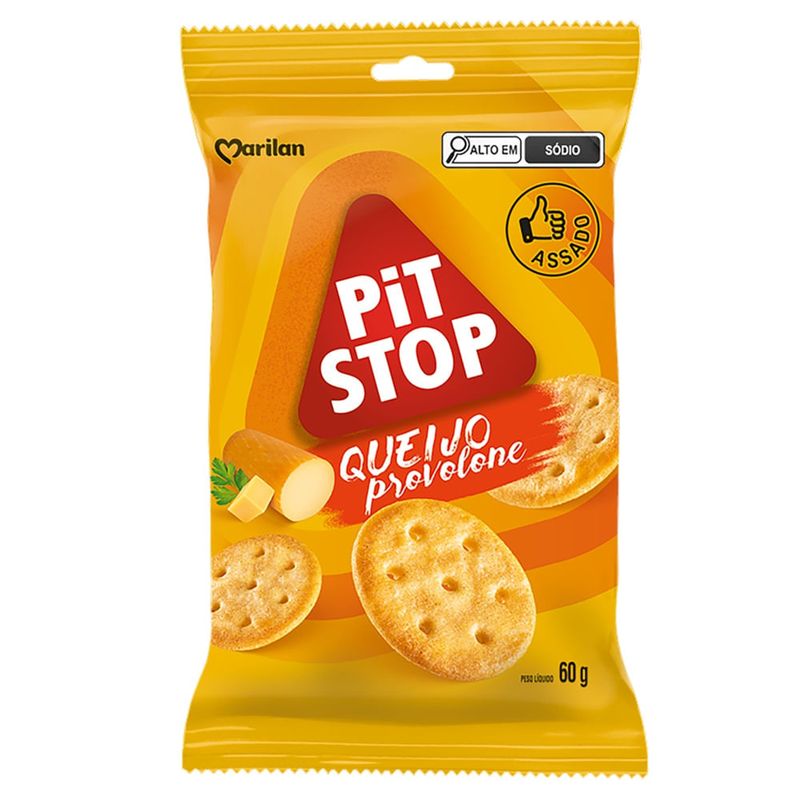 Biscoito Salgado Queijo Provolone 60g Pit Stop Marilan 1