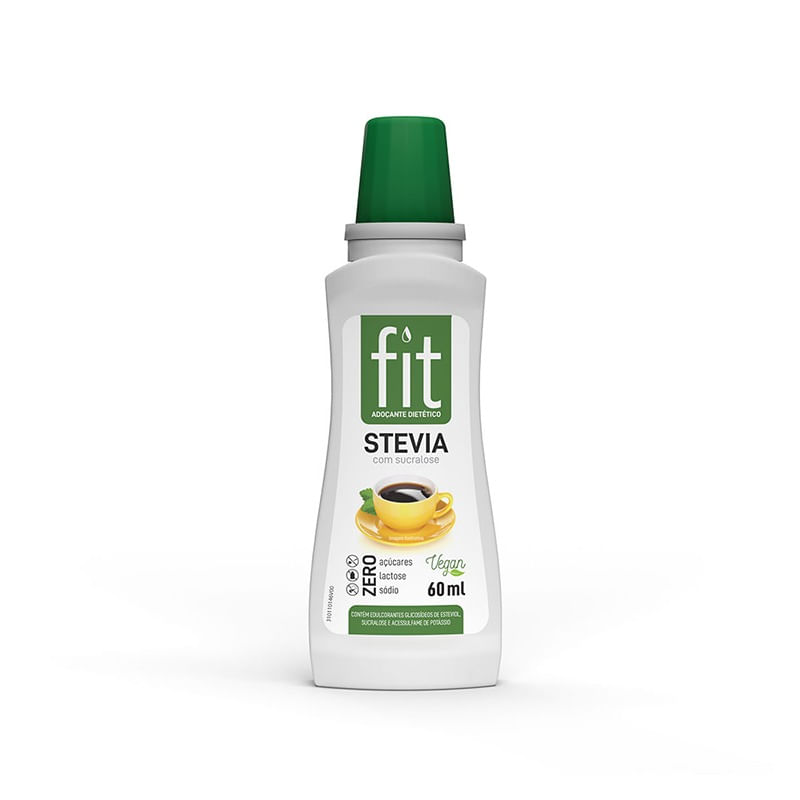 Adoçante Líquido Fit Stevia e Sucralose 60ml Stevita 1