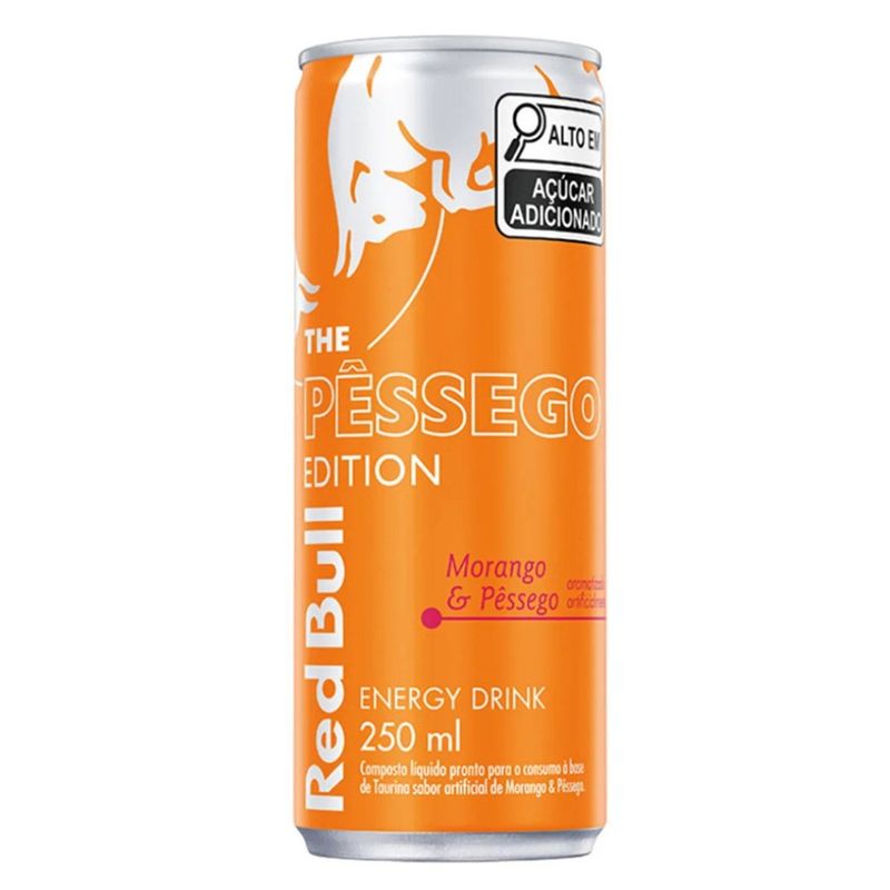 Energético Summer Edition Morango e Pêssego 250ml Red Bull 1