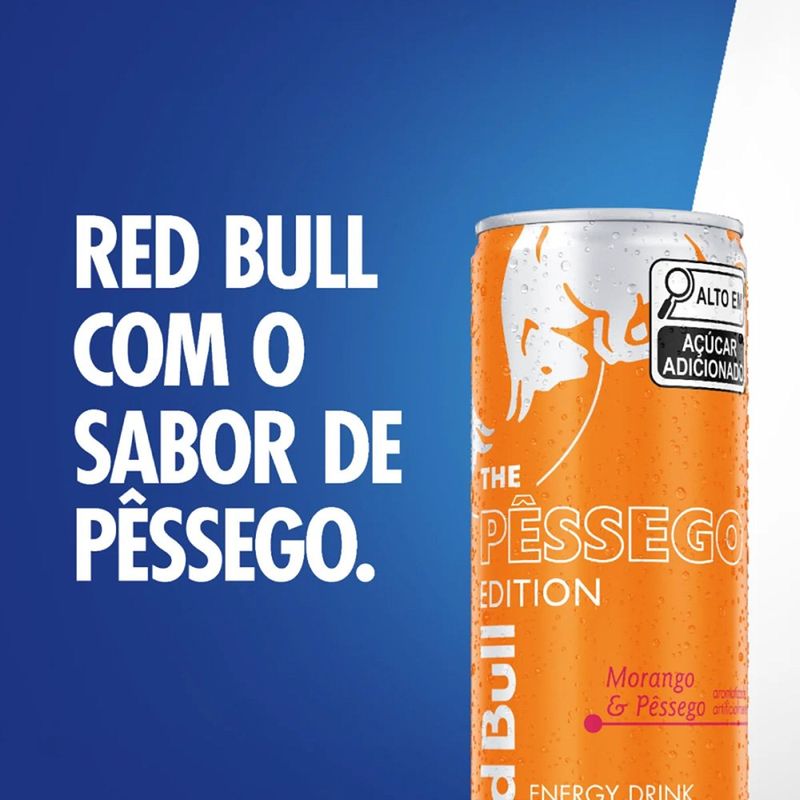 Energético Summer Edition Morango e Pêssego 250ml Red Bull 2
