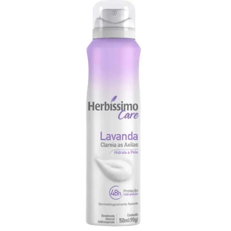 Desodorante Antitranspirante Aerossol Herbíssimo Care Lavanda 90g 1