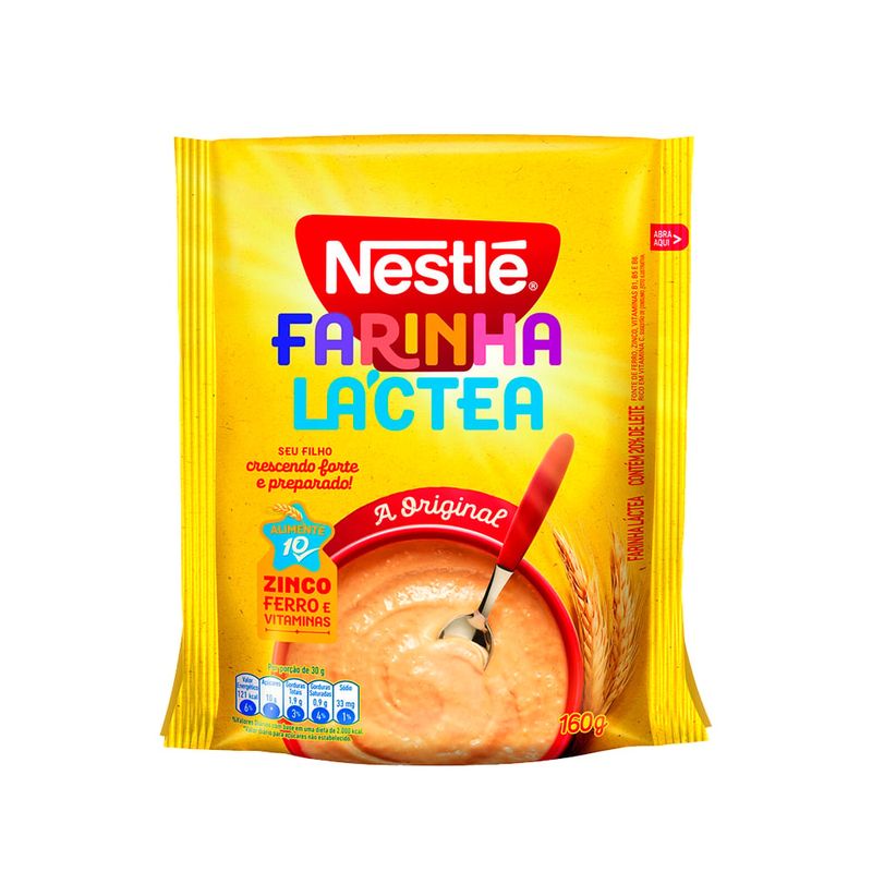 Farinha Láctea Nestlé Tradicional Sachê 160g 1