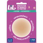 Protetor de Mamilo Lib Ultra Fino Reutilizável Silicone 1 Par 1