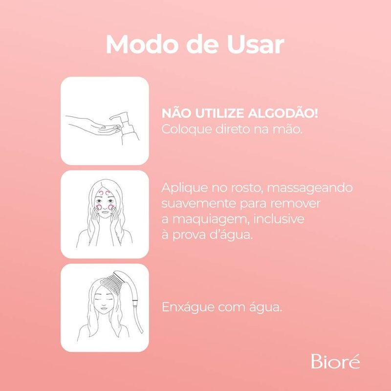 Sérum Demaquilante Bioré Make Up Remover Cleansing 230ml 3