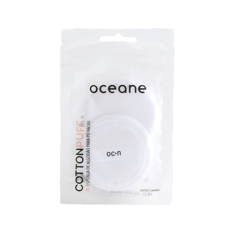 Esponja de Maquiagem para Pó Cotton Puff 2 Unidades Océane 1
