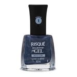 Esmalte Risqué Diamond Gel Sorbet de Mirtilo Azul Metálico 9,5ml 1