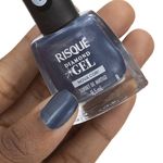 Esmalte Risqué Diamond Gel Sorbet de Mirtilo Azul Metálico 9,5ml 3