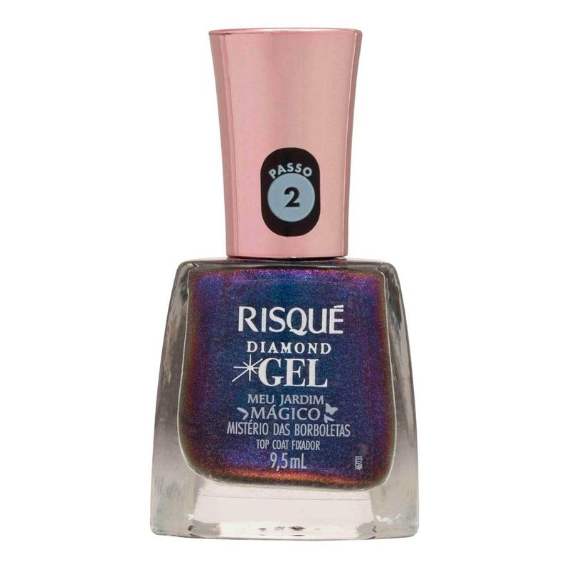 Esmalte Risqué Diamond Gel Poder que Floresce Roxo 9,5ml 1