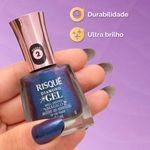 Esmalte Risqué Diamond Gel Poder que Floresce Roxo 9,5ml 2