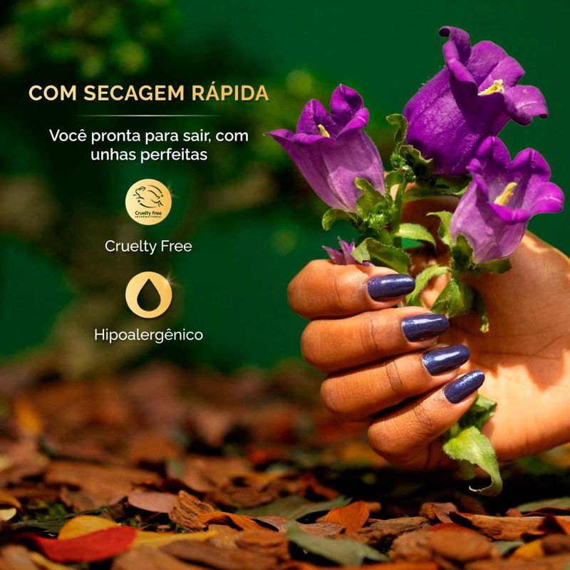 Esmalte Risqué Diamond Gel Poder que Floresce Roxo 9,5ml 4