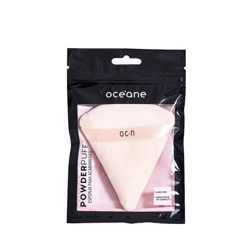 Esponja de Maquiagem Powder Puff Triangular Rosa 1un Océane 1