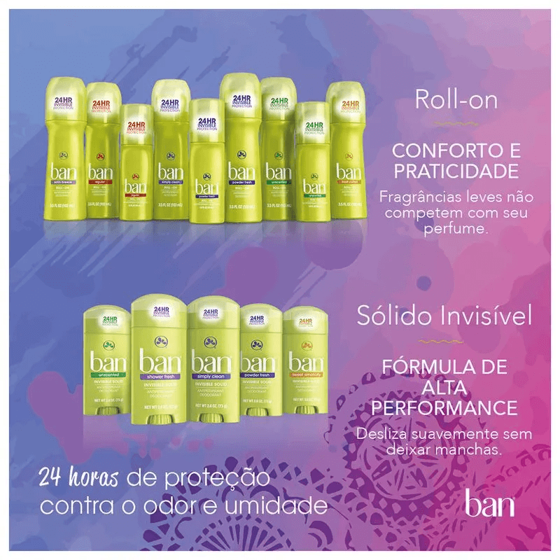 Desodorante Antitranspirante Roll-on Fresh Cotton 103ml Ban 2