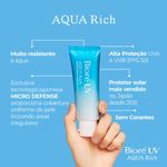 Protetor Solar Facial FPS 50 Bioré Aqua Rich Protect Lotion 70g Toque Seco Resistente à Água 6