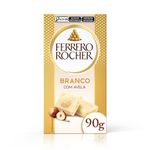 Chocolate Branco com Avelã Tablete 90g Ferrero Rocher 1