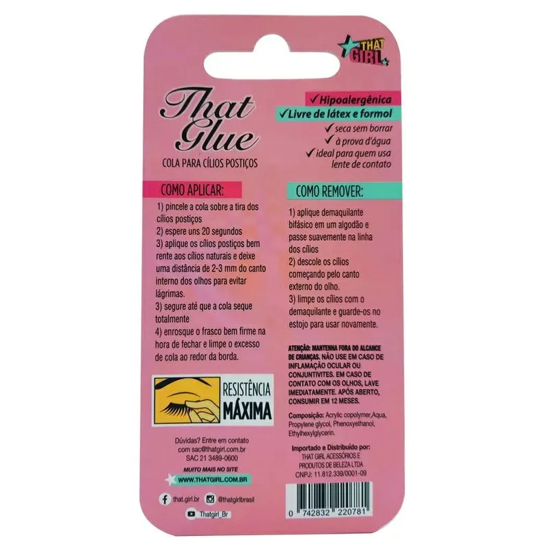 Cola Para Cílios Postiços That Girl That Glue - 5ml