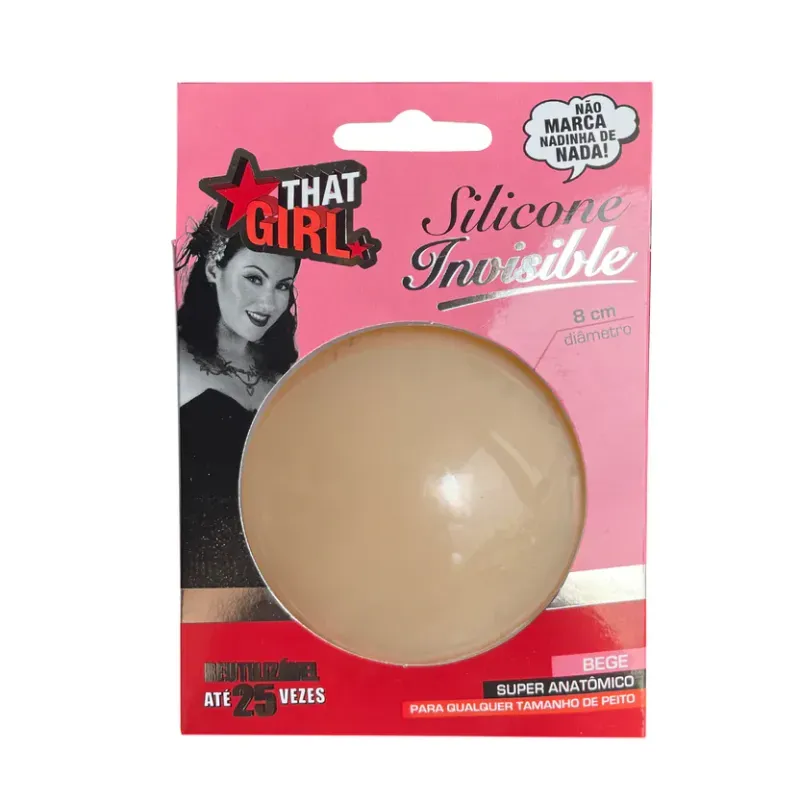 Silicone Adesivo Invisible para Seios That Girl - Bege