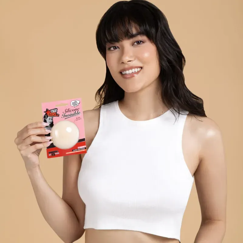 Silicone Adesivo Invisible para Seios That Girl - Bege