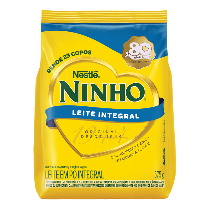 Leite em Pó Integral Fortificado Sachê 575g Ninho Nestlé 1
