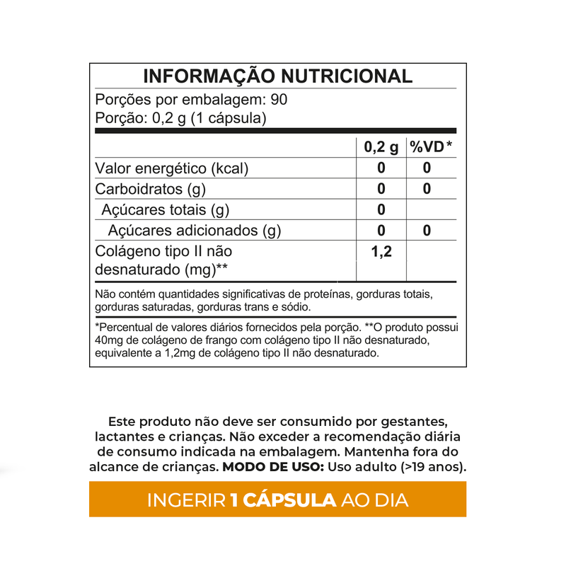 Colágeno Tipo 2 Condres - 90 Cápsulas