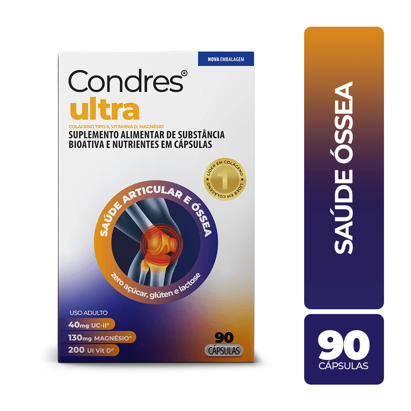 Colágeno Condres Ultra Tipo II Ems - 90 cápsulas