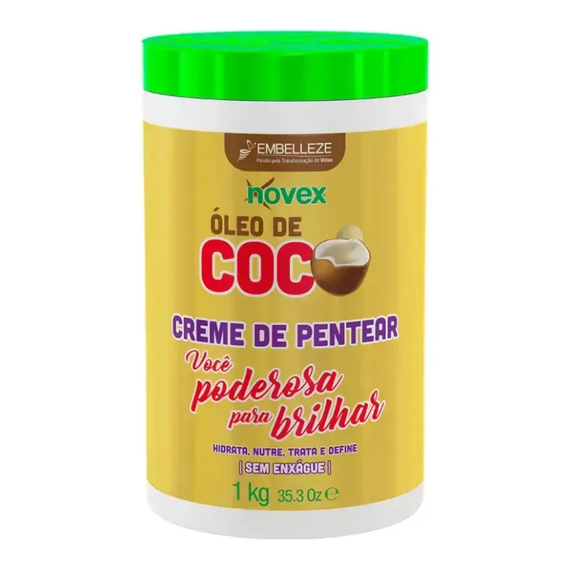 Creme para Pentear Novex Óleo de Coco Nutrição e Antifrizz 1kg