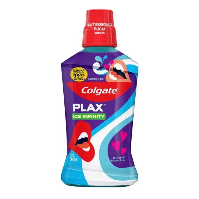 ENXAGUANTE BUCAL COLGATE PLAX ICE INFIN L500P350ML