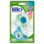 Kit Lillo 2 Chupetas Dia E Noite Azul