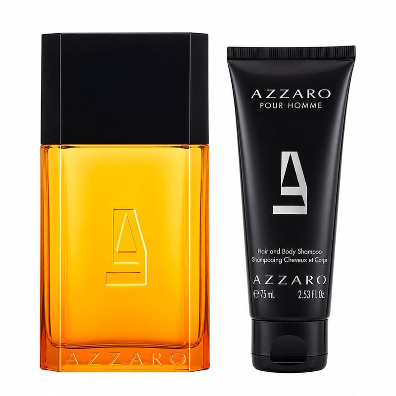 Kit Azzaro Pour Homme Masculino - Eau de Toilette 100ml + Shampoo