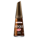 Esmalte Metálico Risqué Choco Cósmico Marrom Hipoalergênico 8ml Kitkat