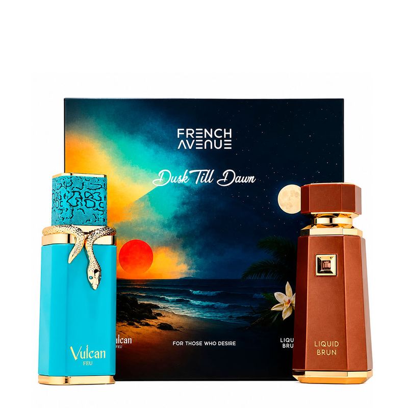 Kit French Avenue Vulcan Feu + Liquid Brun Unissex 2x100ml