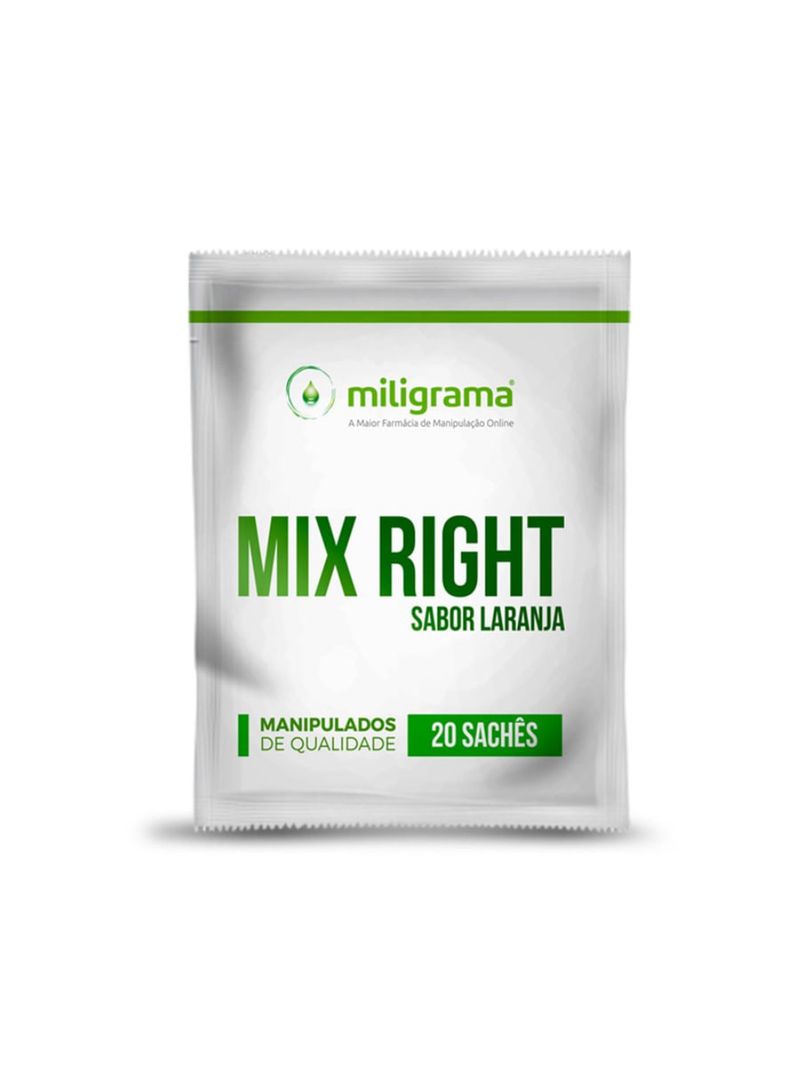 Mix Right 10g 20 Sachês Sabor Laranja