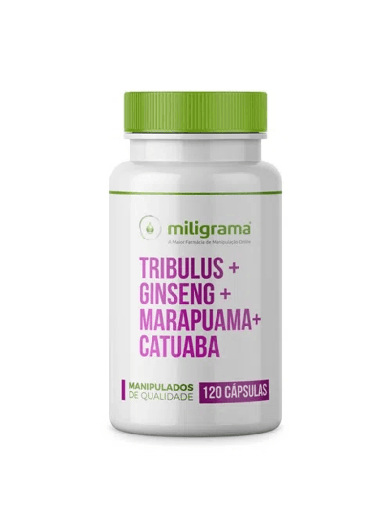 Estimulante Feminino 120 Cápsulas Tribulus + Ginseng + Marapuama + Catuaba